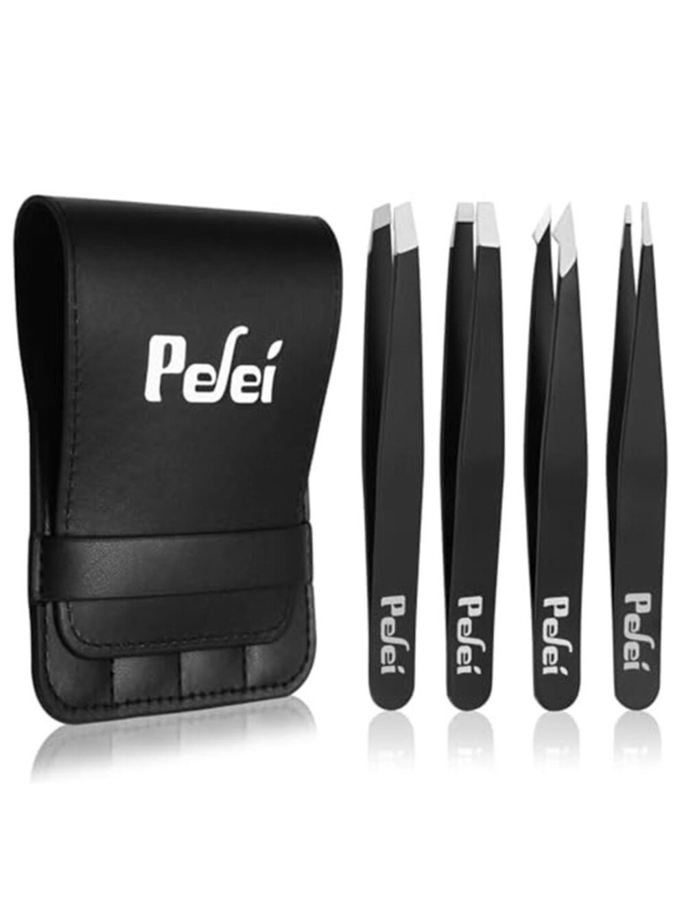 Tweezers Set - Professional Stainless Steel Tweezers for Eyebrows - Great